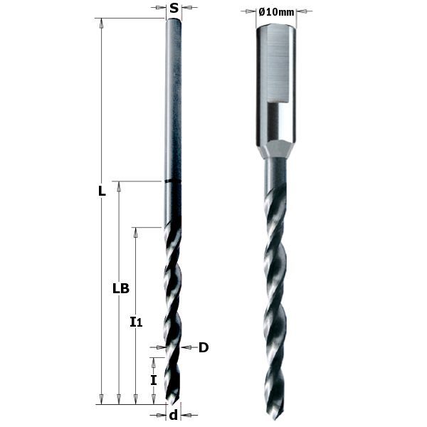 Фото 5,7x60x145 Z=2 S=5,7 RH Сверло СМТ ANUBA в интернет-магазине ToolHaus.ru