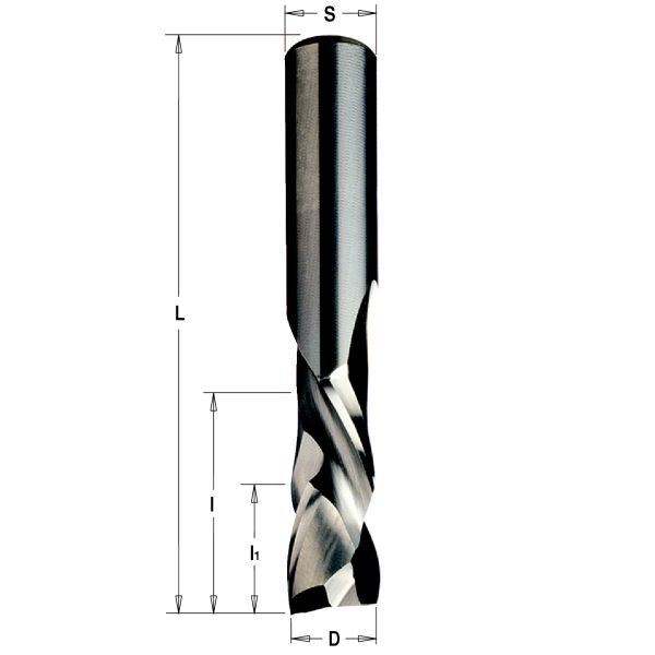 Фото Фреза спиральная монолитная 12x52x100 Z=2+2 S=12 RH в интернет-магазине ToolHaus.ru